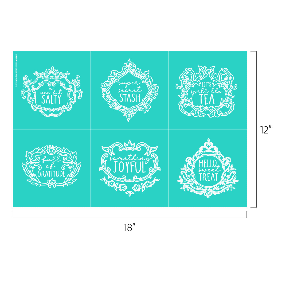 Crockery Labels