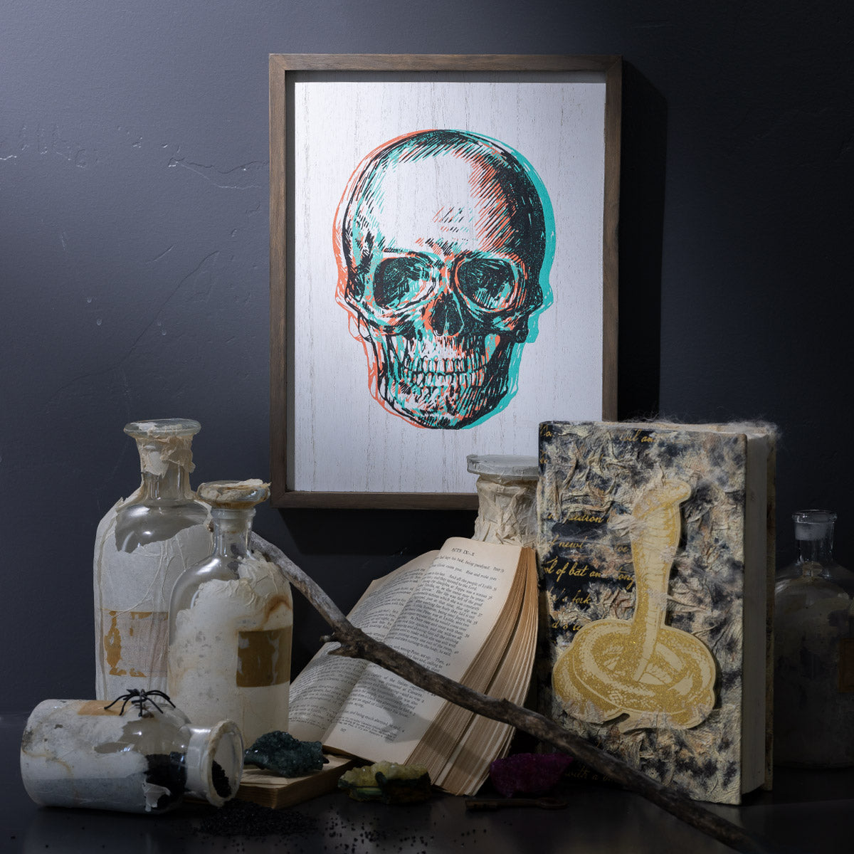 Etched Skull Chalkable Shapes