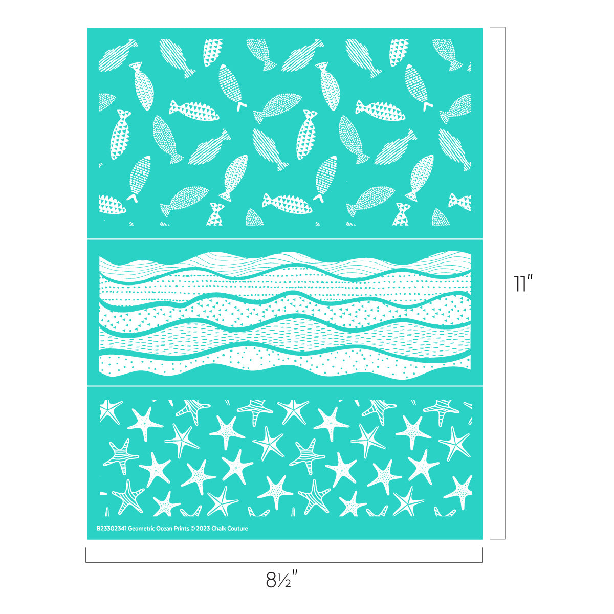 Geometric Ocean Prints