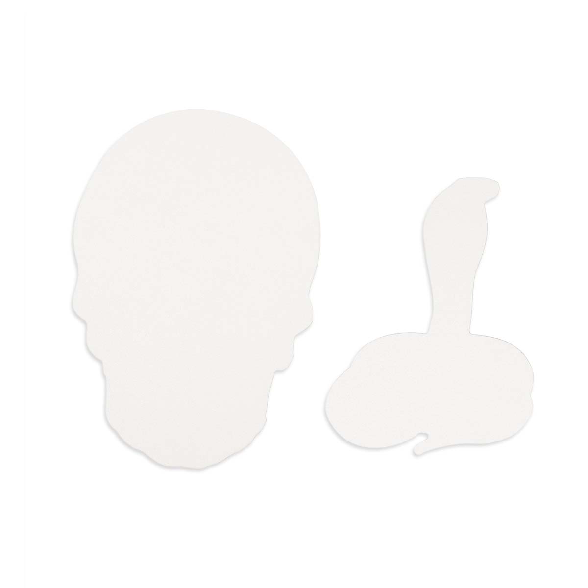 Etched Skull Chalkable Shapes